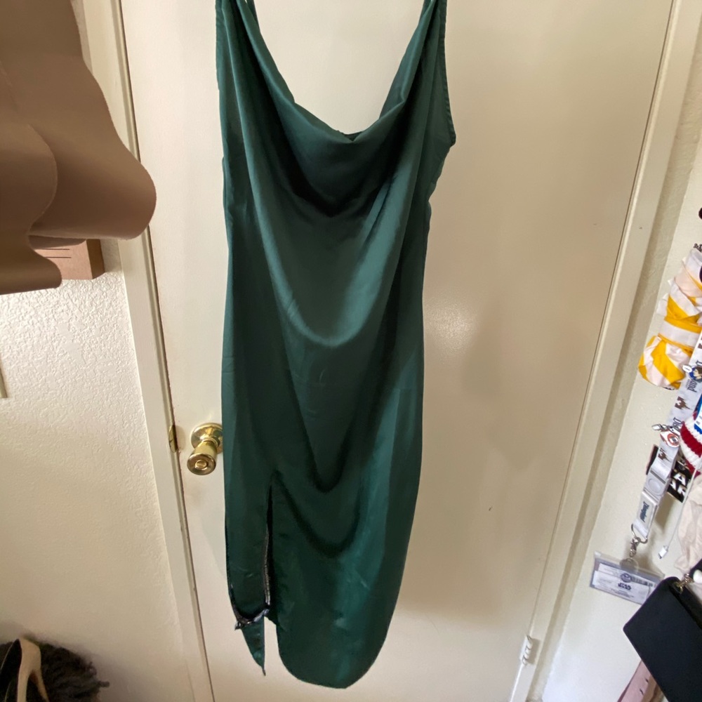 PrettyLittleThing Emerald Slip Dress